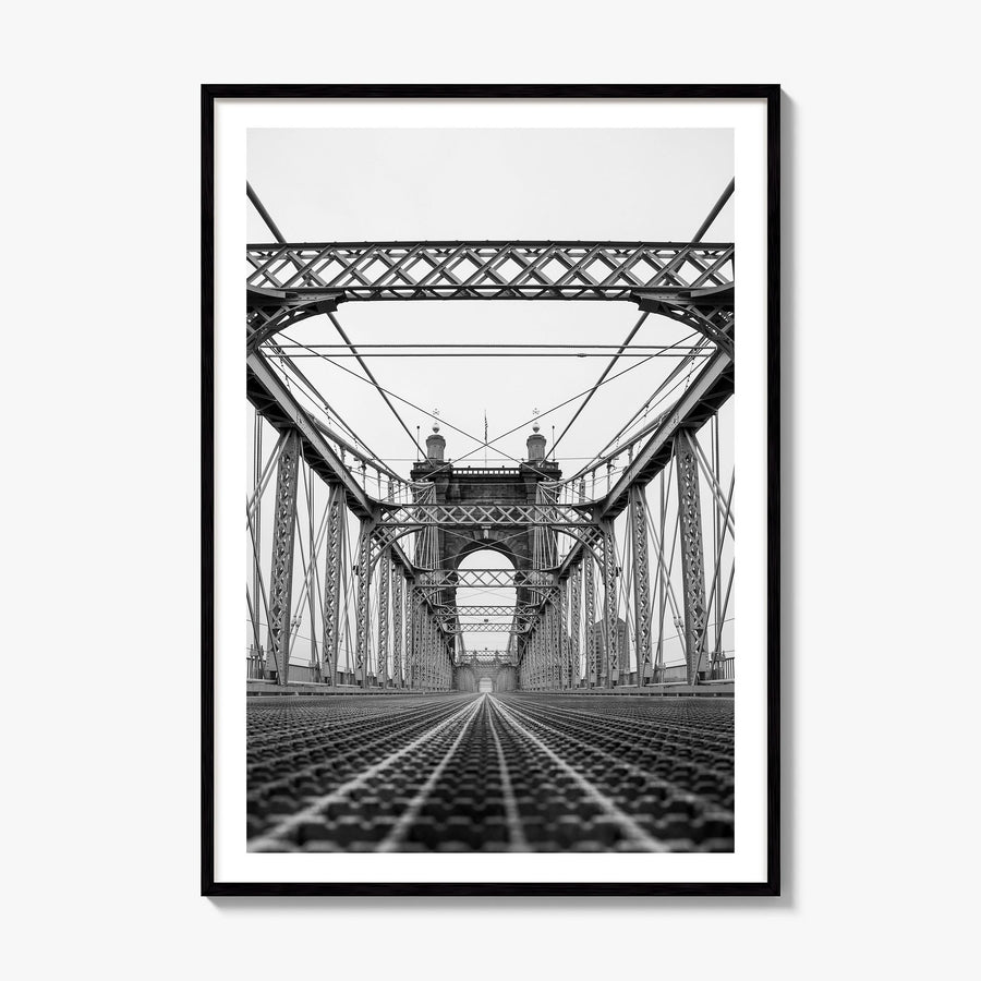Cincinnati Photo No 3 Poster, framed poster mockup, white border