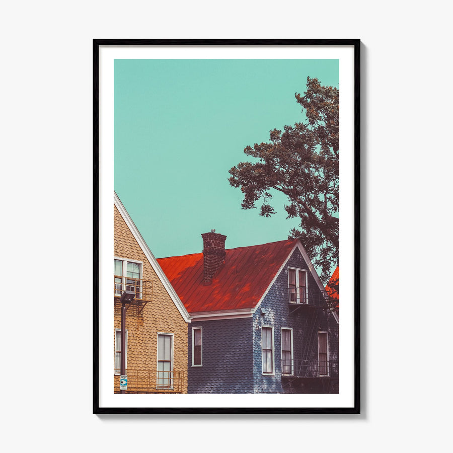 Cincinnati Photo No 3 Poster, framed poster mockup, white border