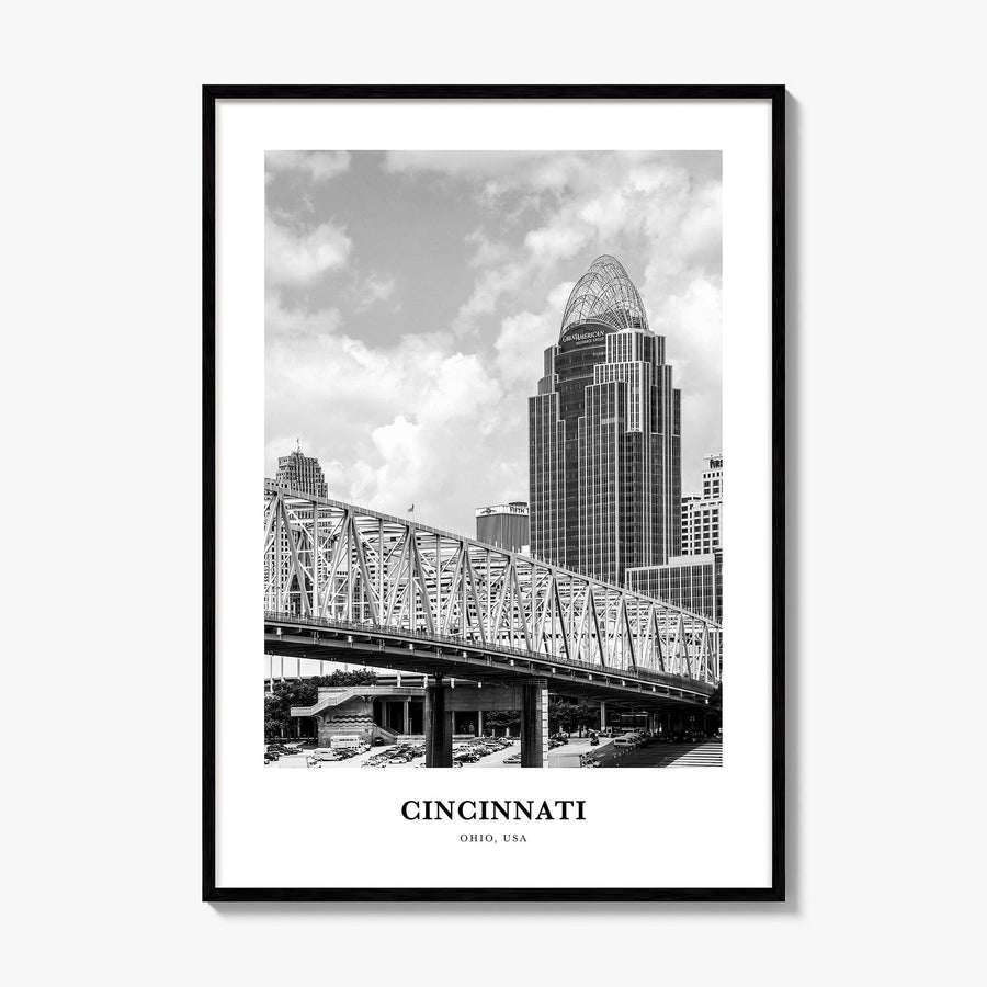Cincinnati Classic No 1 Poster, framed poster mockup