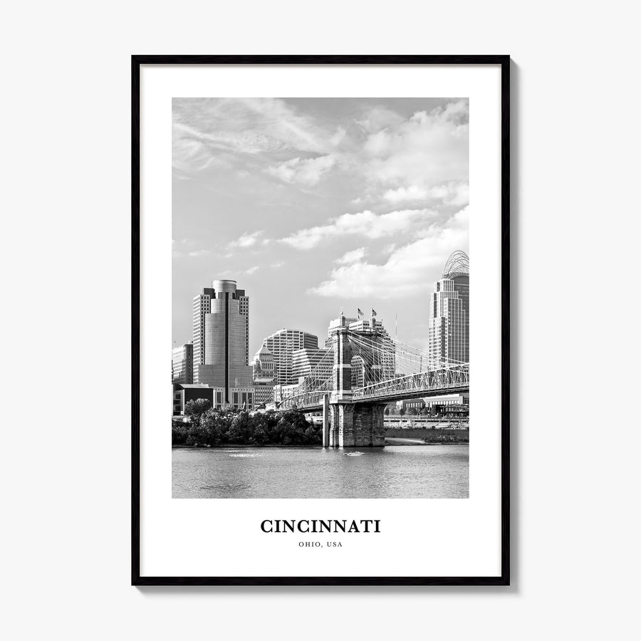 Cincinnati Classic No 2 Poster, framed poster mockup