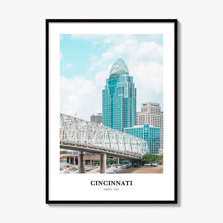 Cincinnati Classic No 1 Poster, framed poster mockup