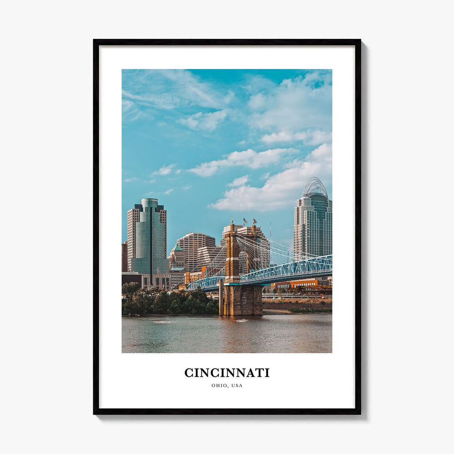 Cincinnati Classic No 2 Poster, framed poster mockup