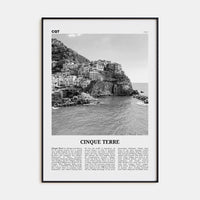 Cinque Terre No 1 Poster None / 8x12 in Nbourhood Travel B&W Poster