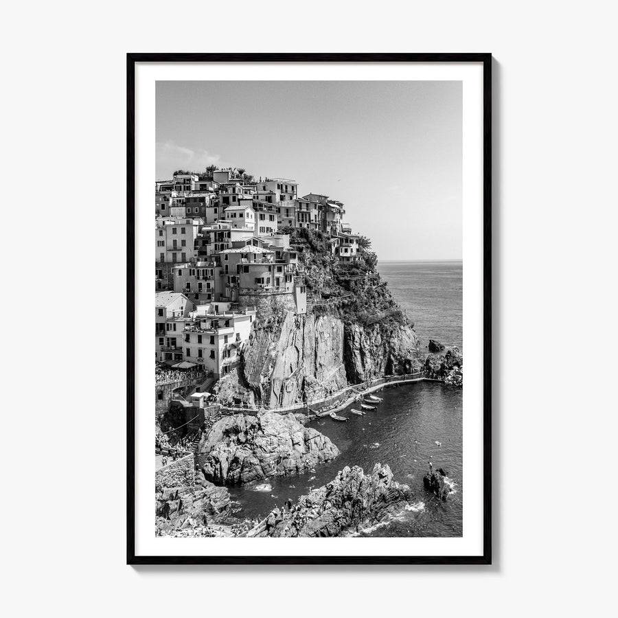 Cinque Terre Photo No 1 Poster, framed poster mockup, white border