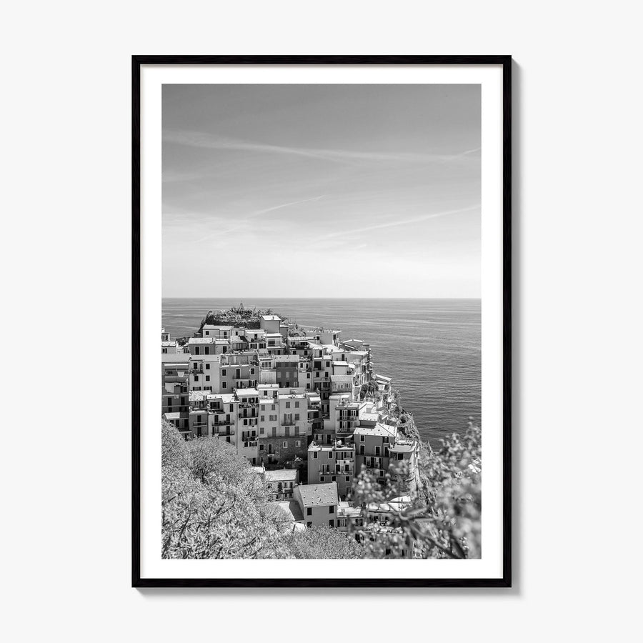 Cinque Terre Photo No 2 Poster, framed poster mockup, white border