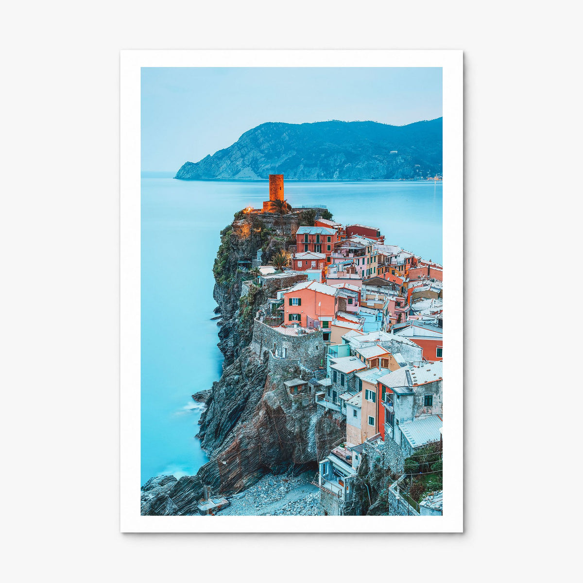Cinque Terre Photo No 2 Poster, print only (unframed), white border
