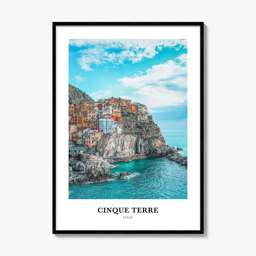 Cinque Terre Classic Poster, framed poster mockup