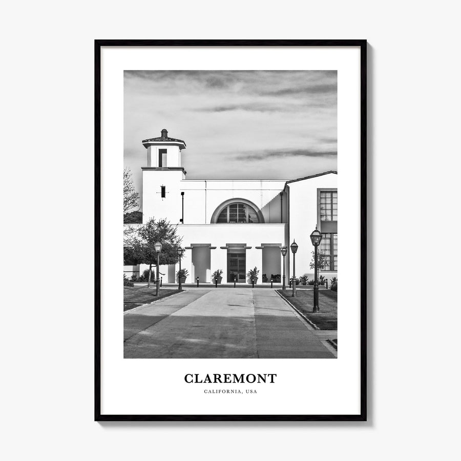 Claremont Classic Poster, framed poster mockup