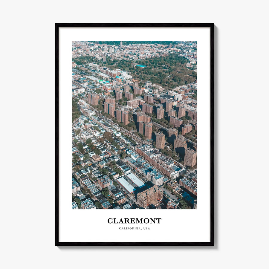 Claremont Classic Poster, framed poster mockup