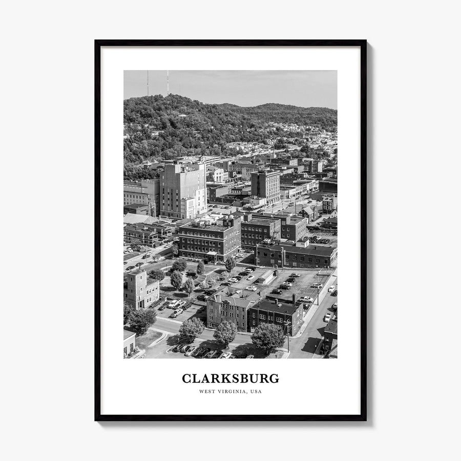 Clarksburg Classic Poster, framed poster mockup