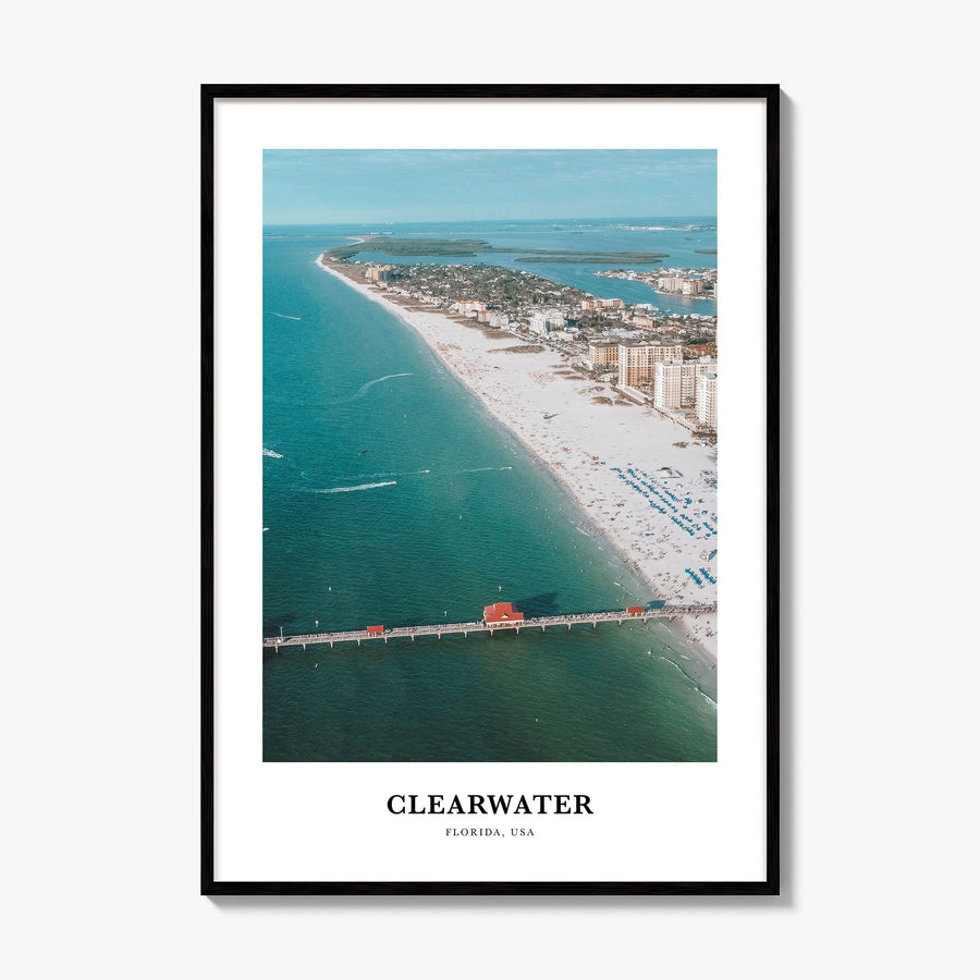 Clearwater Classic Poster, framed poster mockup
