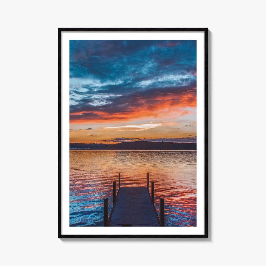 Clemson no. 1 colorful photo poster of South Carolina, USA – vertical wall art, unframed print shown in interior mockup
