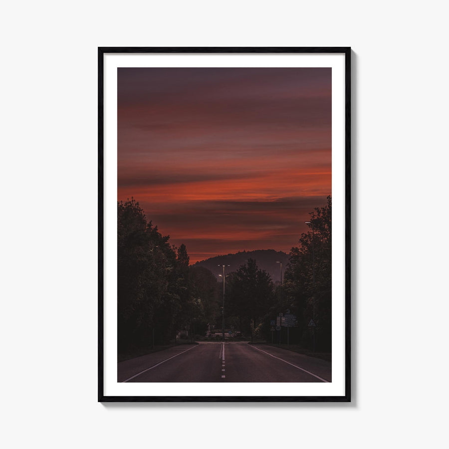 Clemson no. 2 colorful photo poster of South Carolina, USA – vertical wall art, unframed print shown in interior mockup