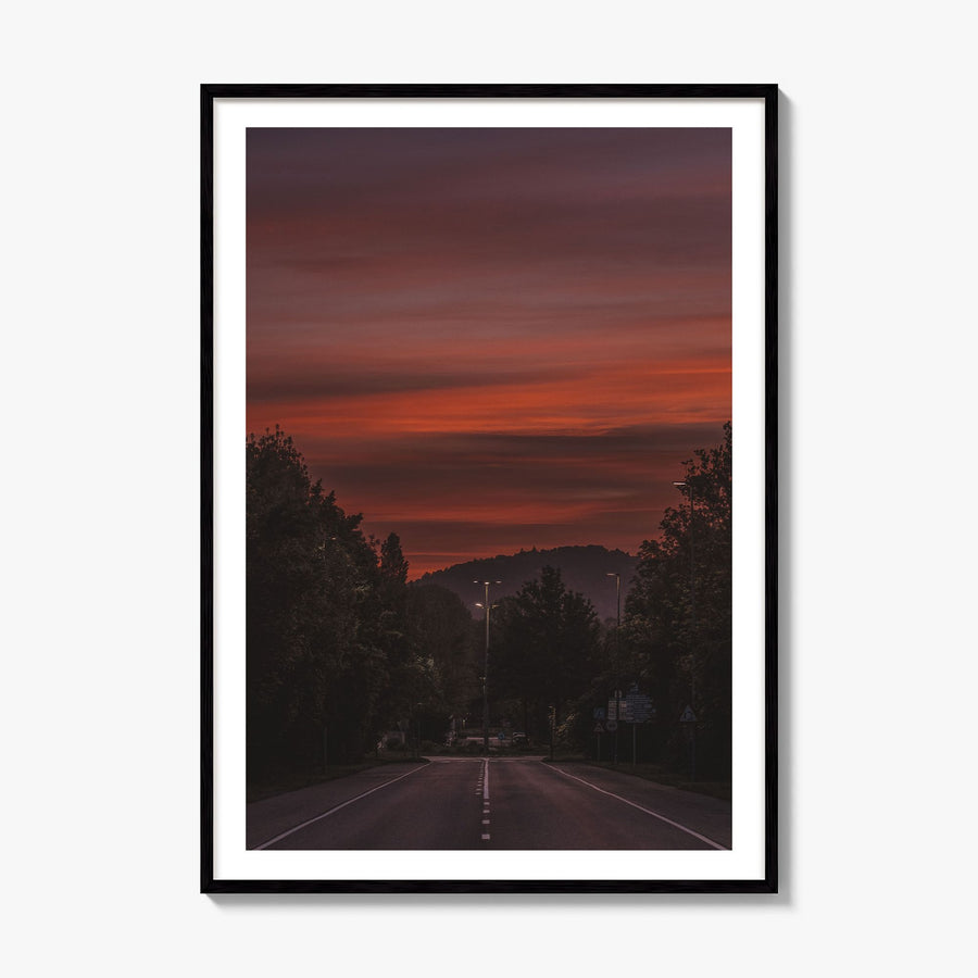 Clemson Photo No 2 Poster, framed poster mockup, white border