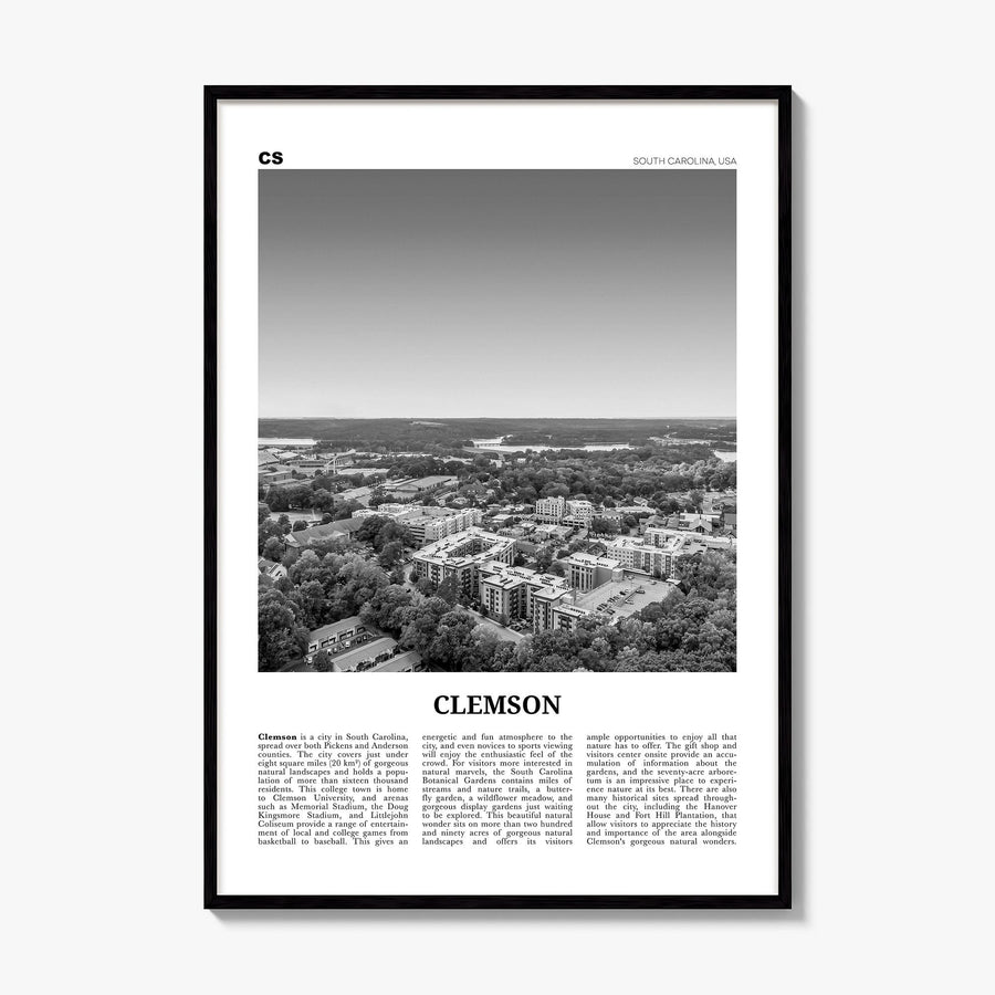 Clemson Newspaper No 2 Poster, framed poster mockup