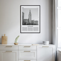 Cleveland No 3 Poster Nbourhood Travel B&W Poster