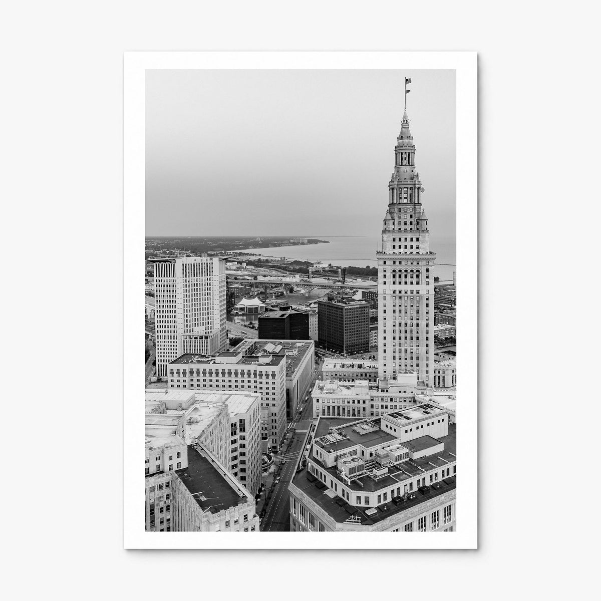Cleveland Photo No 1 Poster, print only (unframed), white border