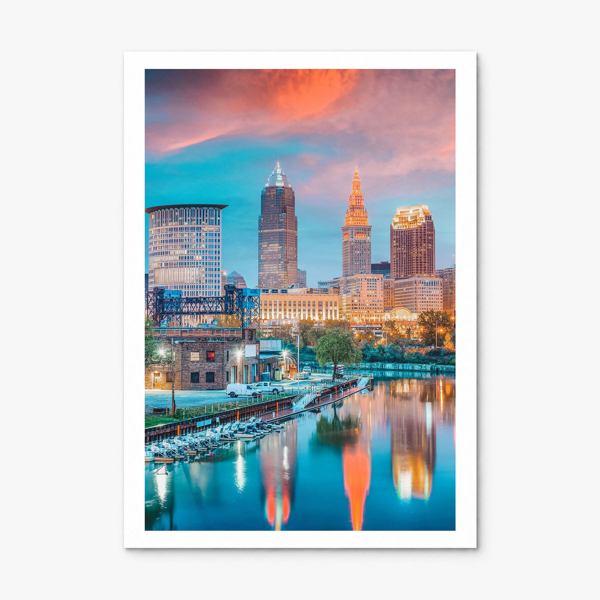 Cleveland Photo No 1 Poster, print only (unframed), white border