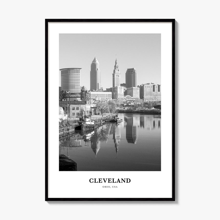Cleveland Classic No 1 Poster, framed poster mockup
