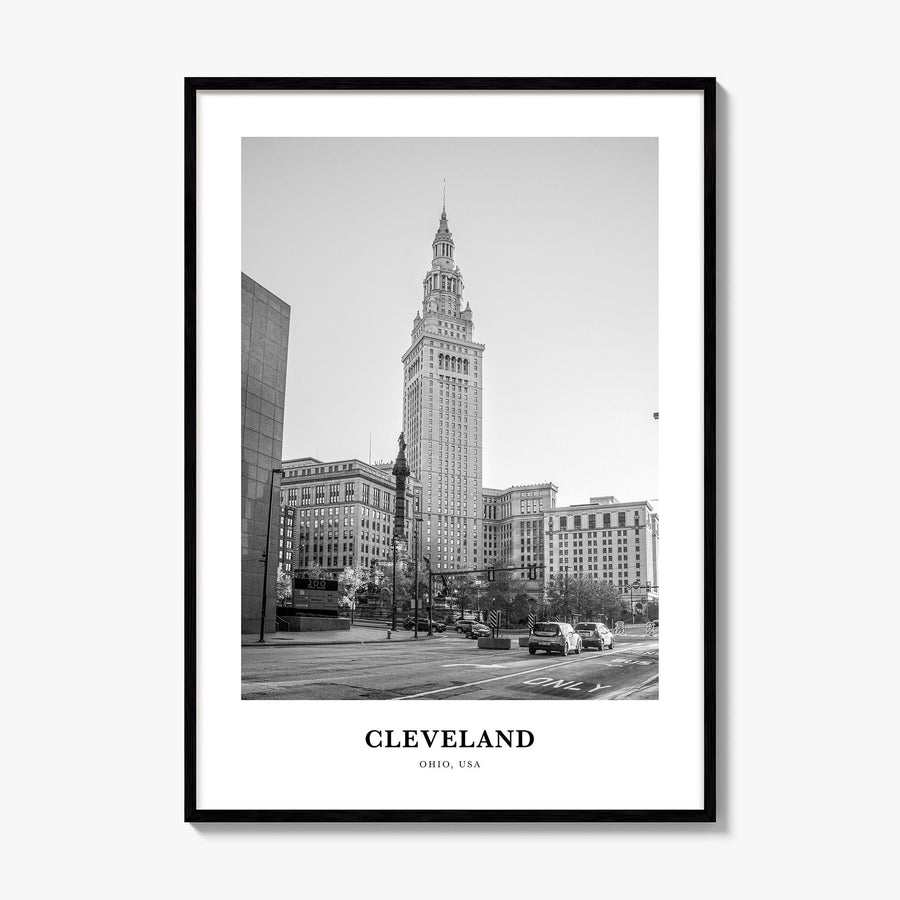 Cleveland Classic No 2 Poster, framed poster mockup