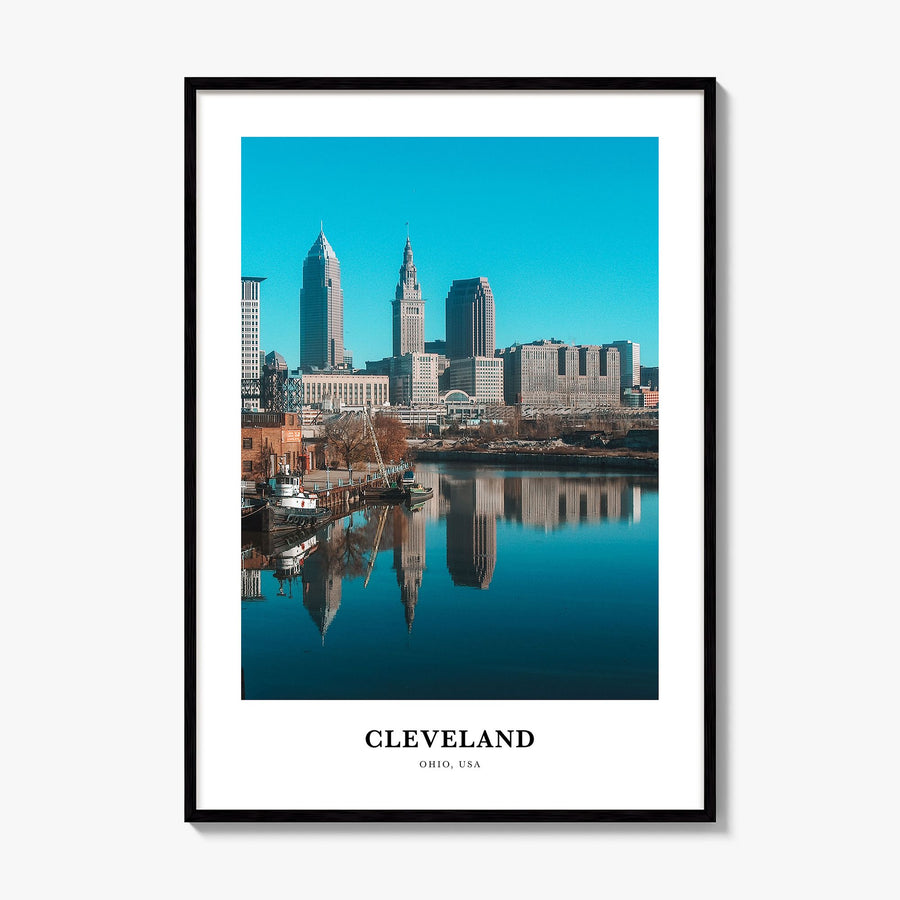 Cleveland Classic No 2 Poster, framed poster mockup