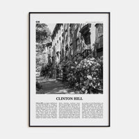 Clinton Hill Poster None / 8x12 in Nbourhood Travel B&W Poster