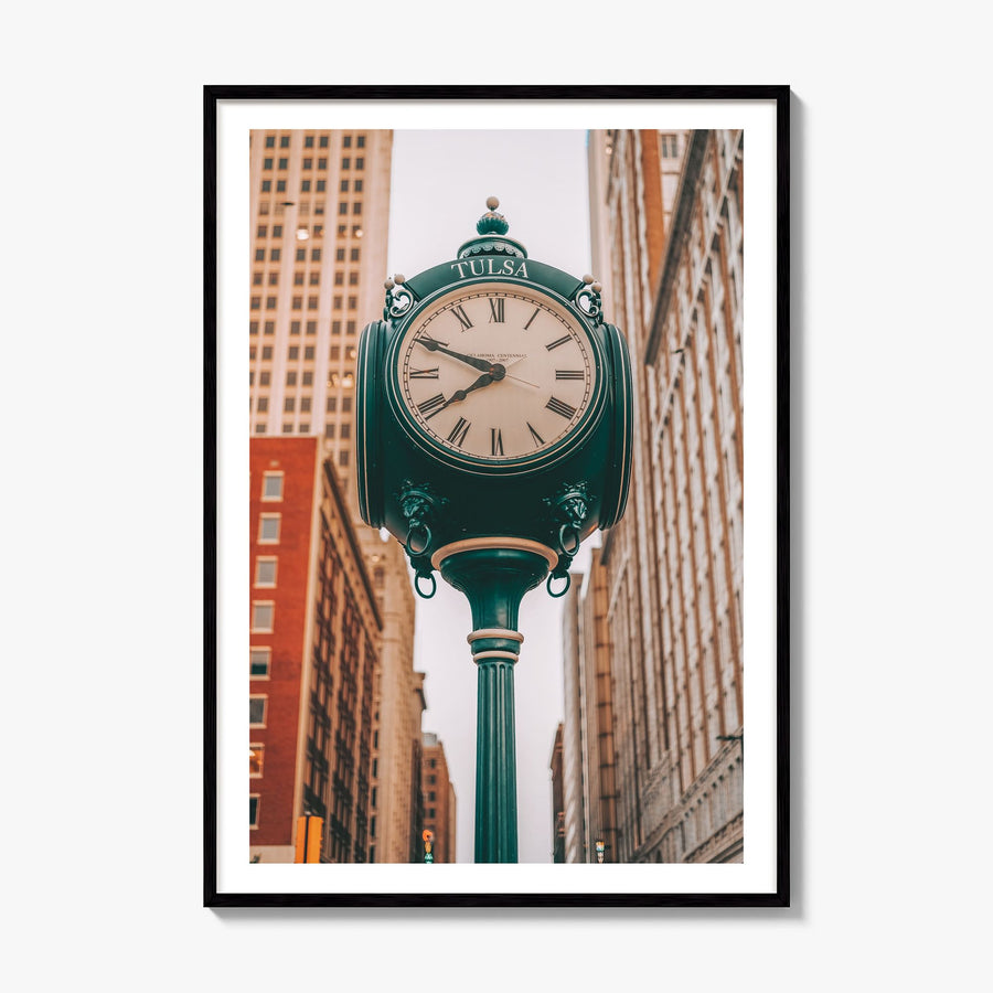 Clock Photo No 1 Poster, framed poster mockup, white border