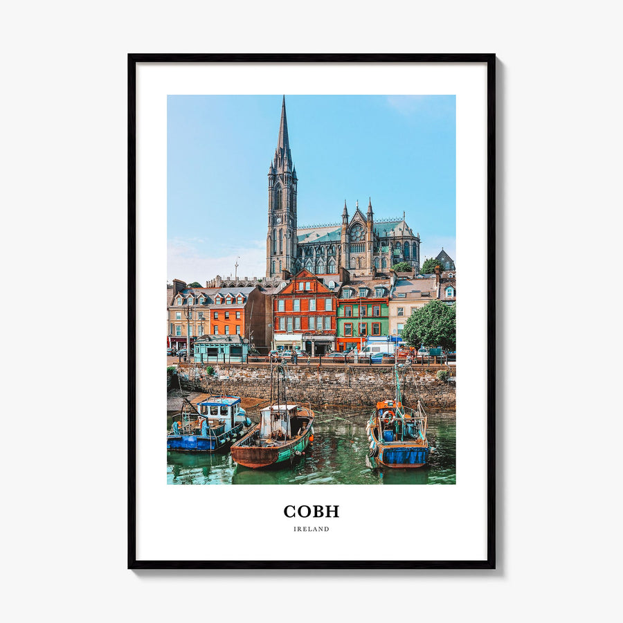Cobh Classic Poster, framed poster mockup