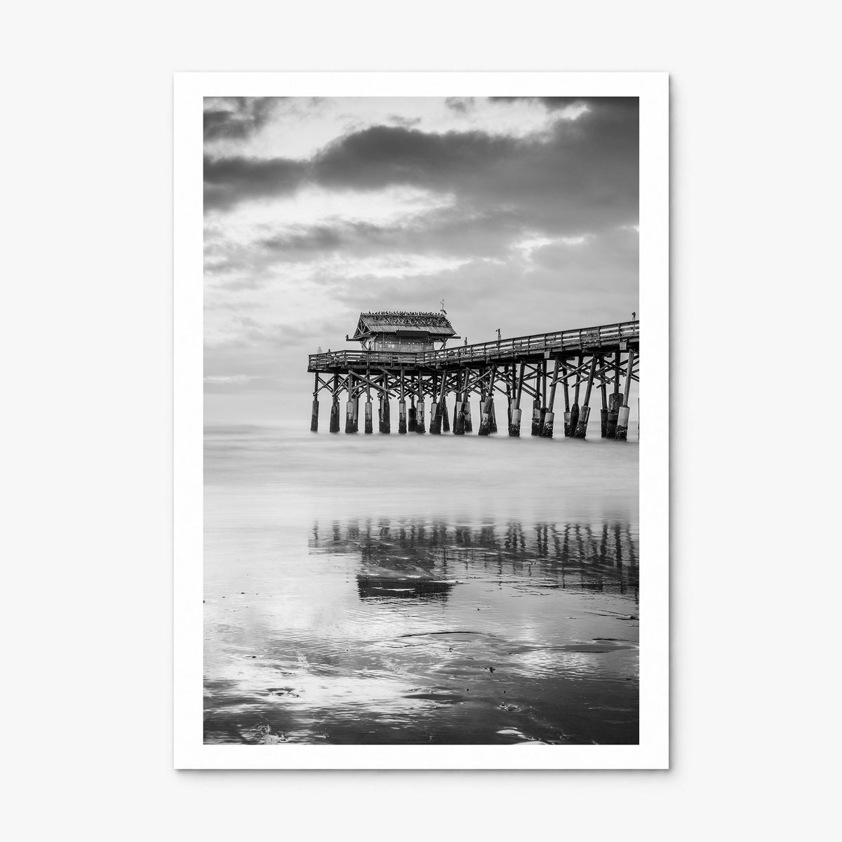 Cocoa Beach Photo Poster, print only (unframed), white border