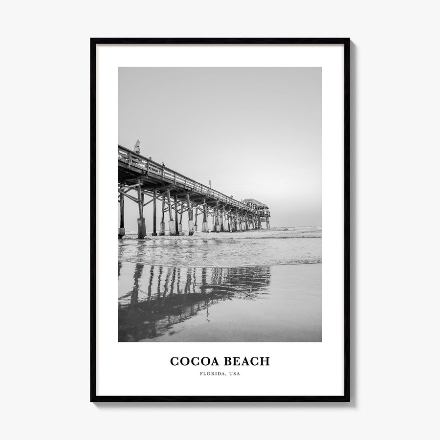Cocoa Beach Classic Poster, framed poster mockup