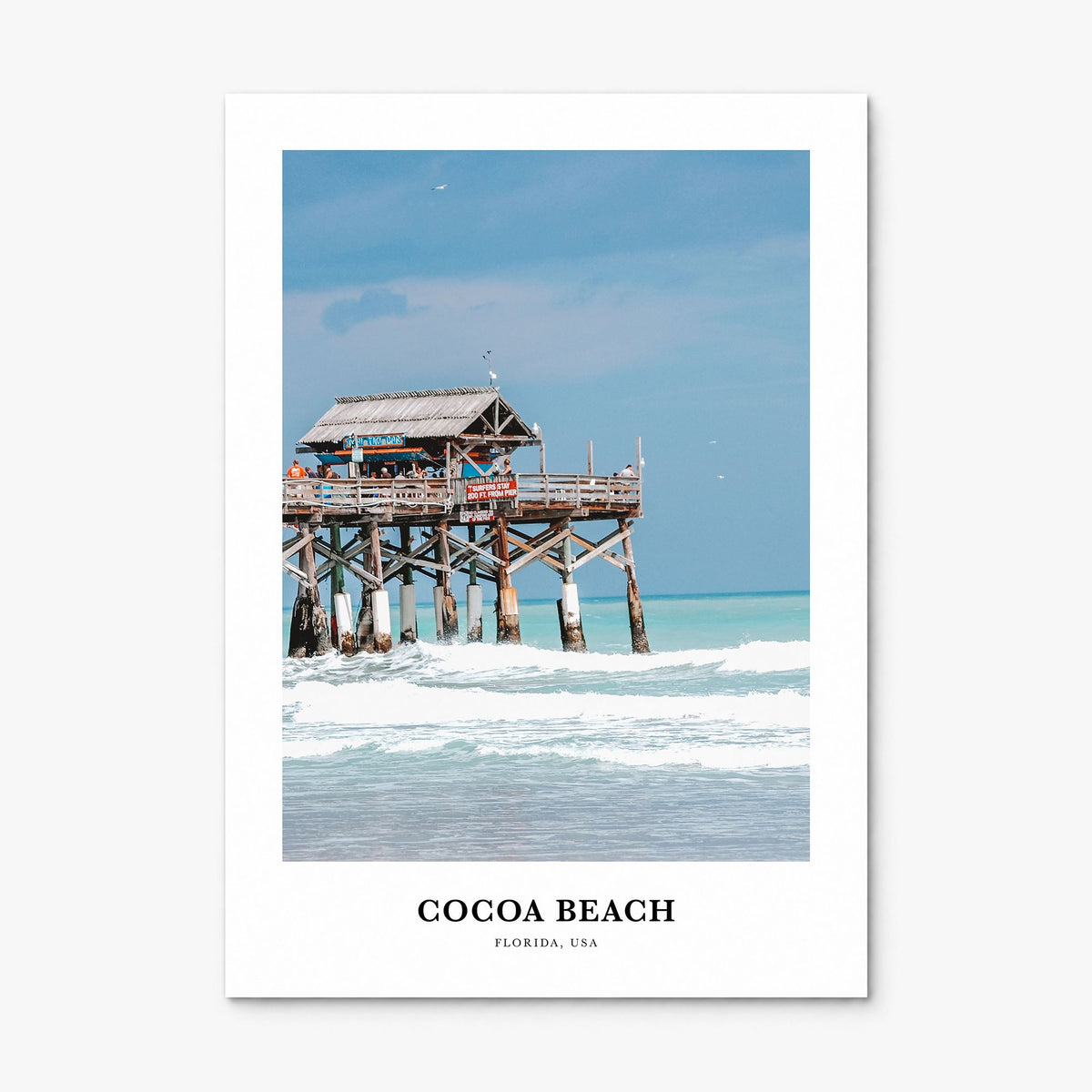Cocoa Beach Classic Poster, print only (unframed)