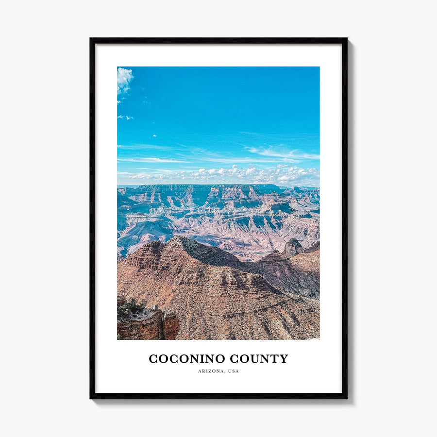 Coconino County Classic Poster, framed poster mockup