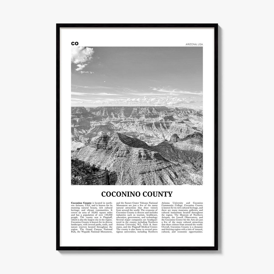 Coconino County Newspaper Poster, framed poster mockup