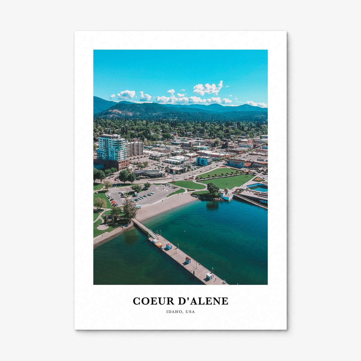 Coeur d'Alene Classic Poster, print only (unframed)