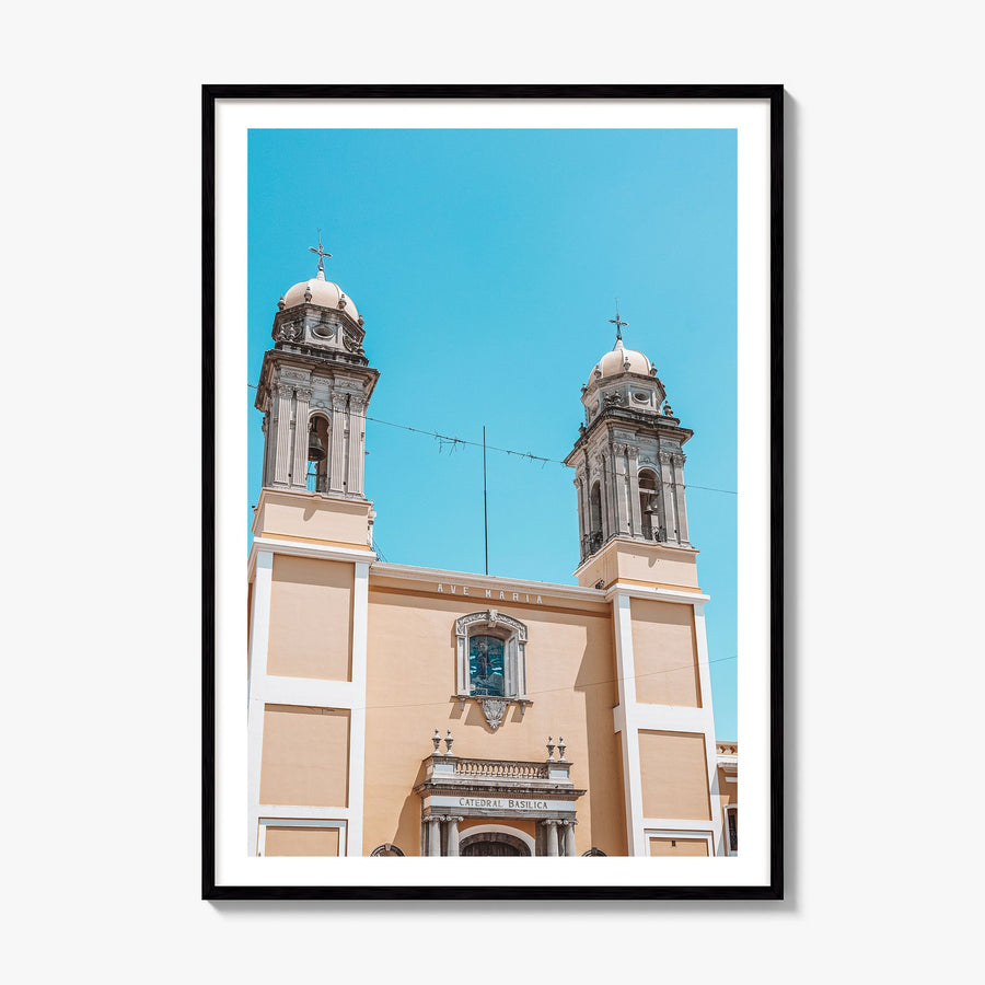 Colima Photo Poster, framed poster mockup, white border