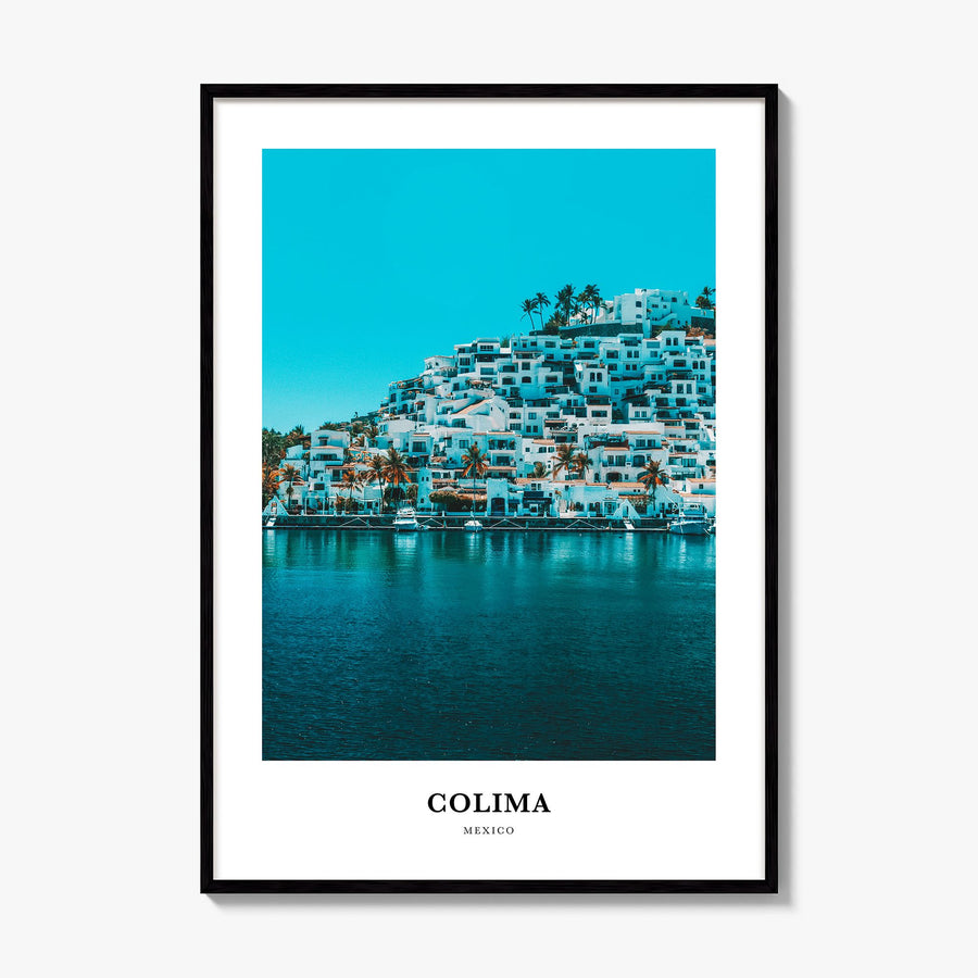 Colima Classic Poster, framed poster mockup