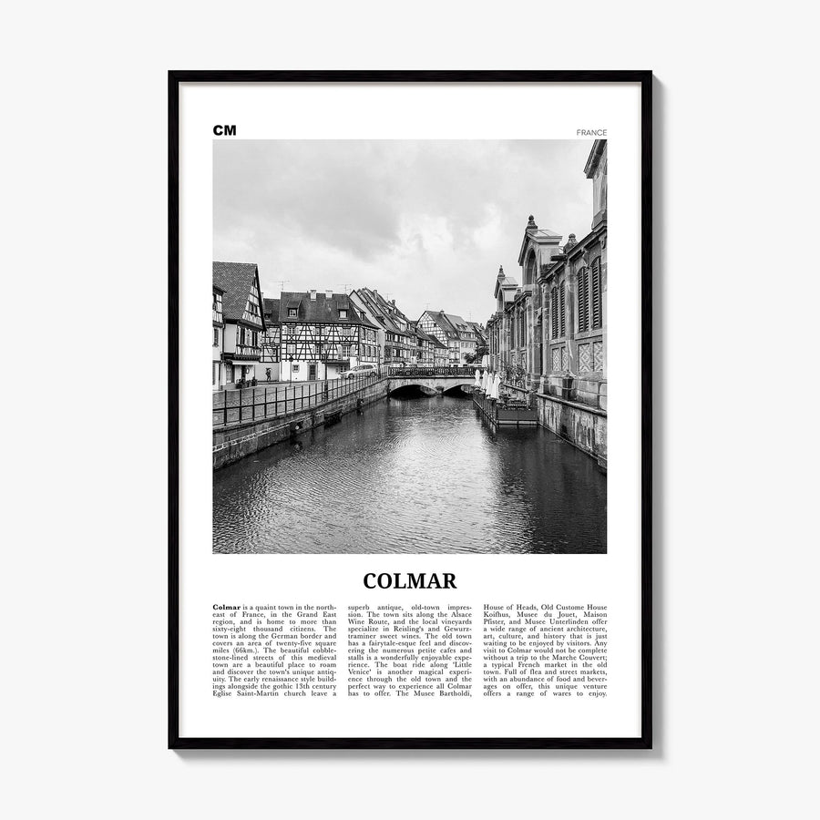 Colmar Newspaper Poster, framed poster mockup