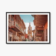 Colombia colorful photo poster of South America – horizontal wall art, unframed print shown in interior mockup