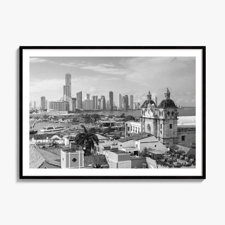 Colombia Photo Poster, framed poster mockup, white border