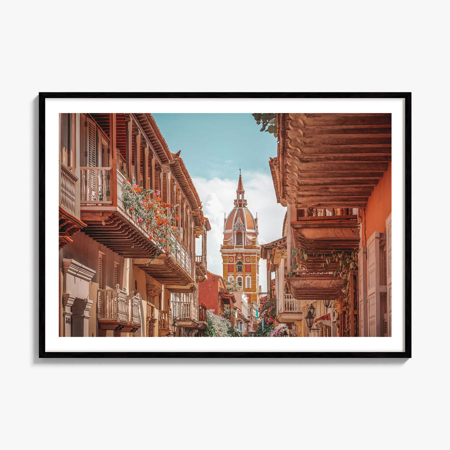 Colombia Photo Poster, framed poster mockup, white border