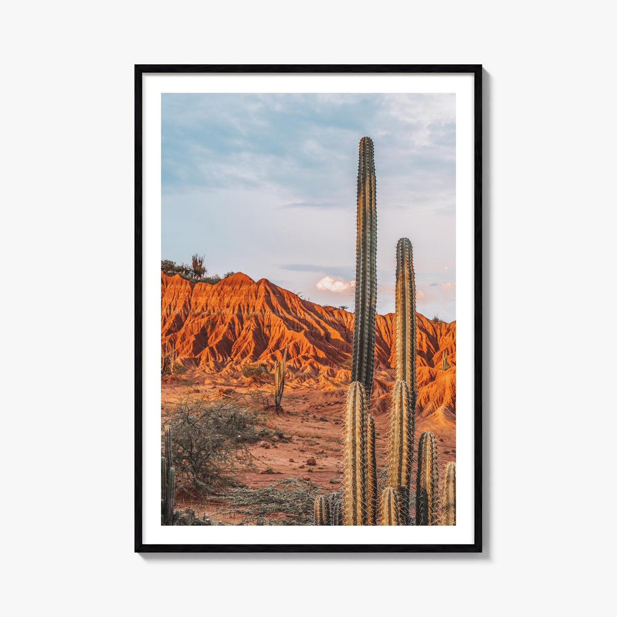 Colombia no. 3 colorful photo poster of South America – vertical wall art, unframed print shown in interior mockup