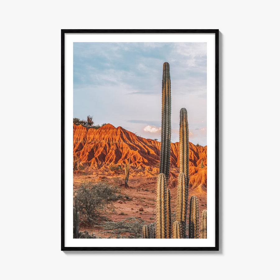 Colombia no. 3 colorful photo poster of South America – vertical wall art, unframed print shown in interior mockup