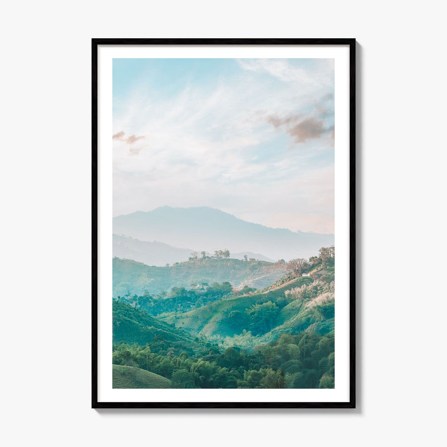 Colombia Photo No 1 Poster, framed poster mockup, white border