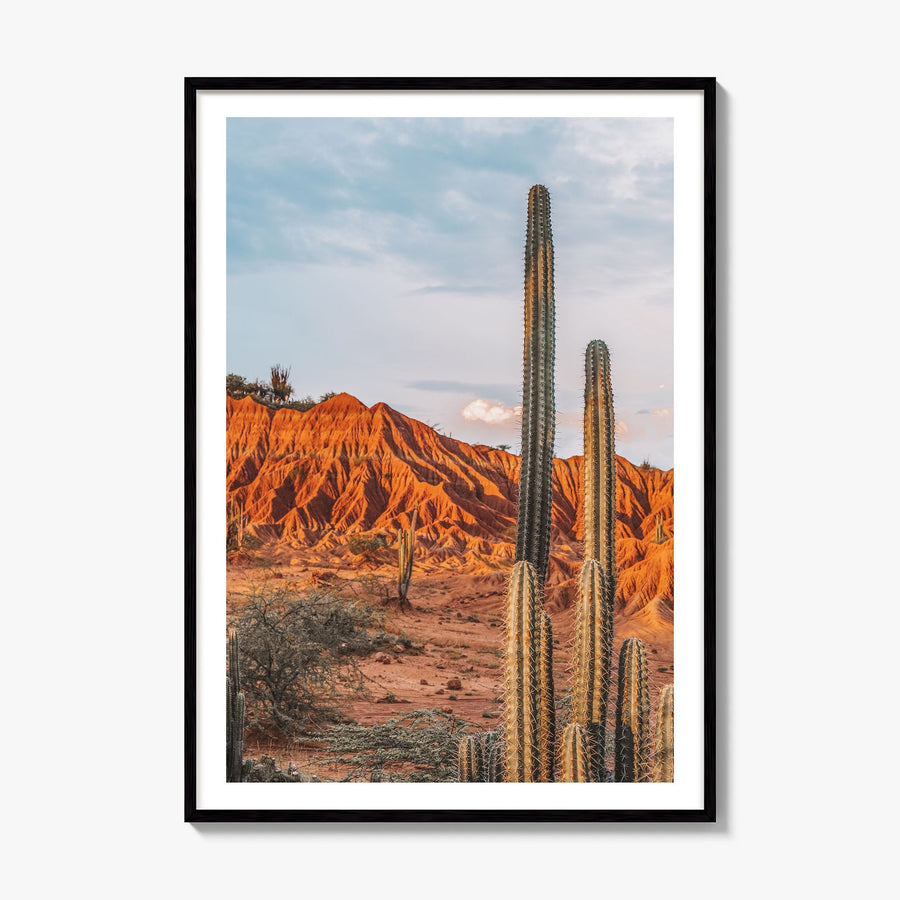 Colombia Photo No 3 Poster, framed poster mockup, white border