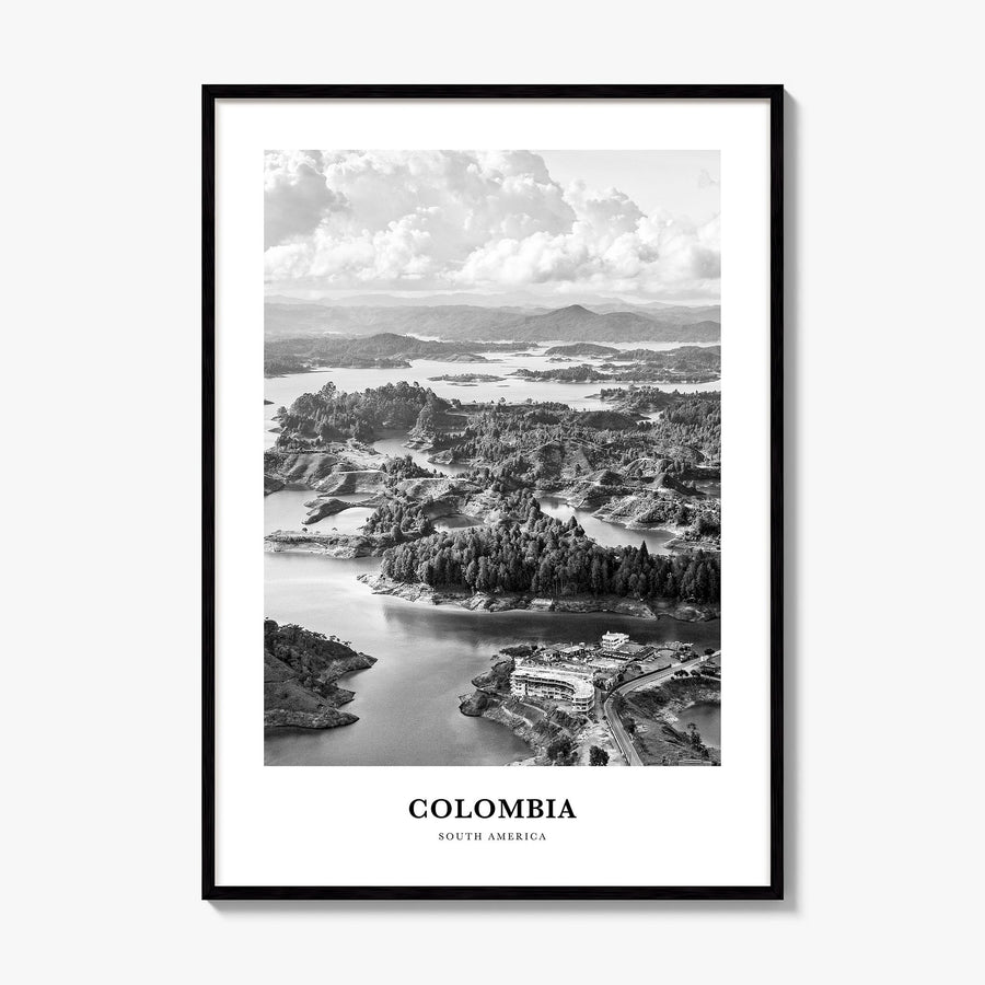 Colombia Classic No 2 Poster, framed poster mockup