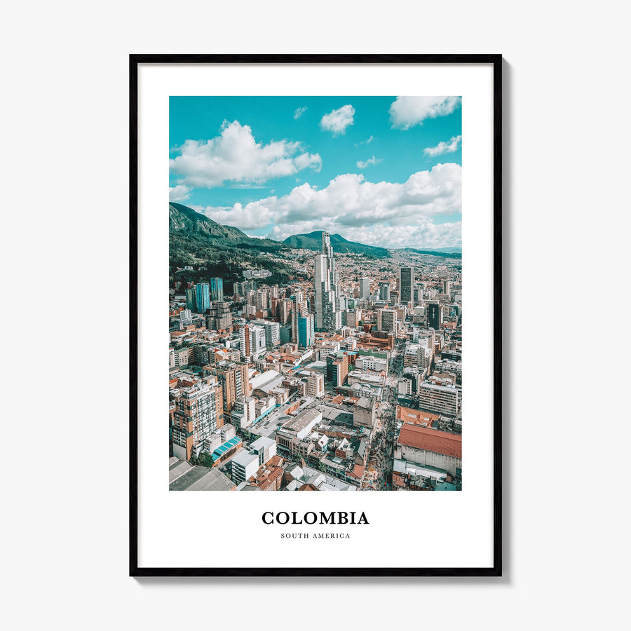 Colombia Classic No 1 Poster, framed poster mockup