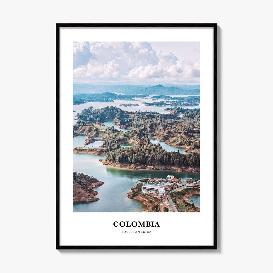 Colombia Classic No 2 Poster, framed poster mockup