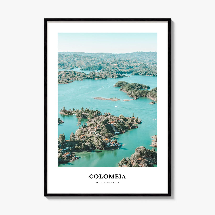 Colombia Classic No 3 Poster, framed poster mockup