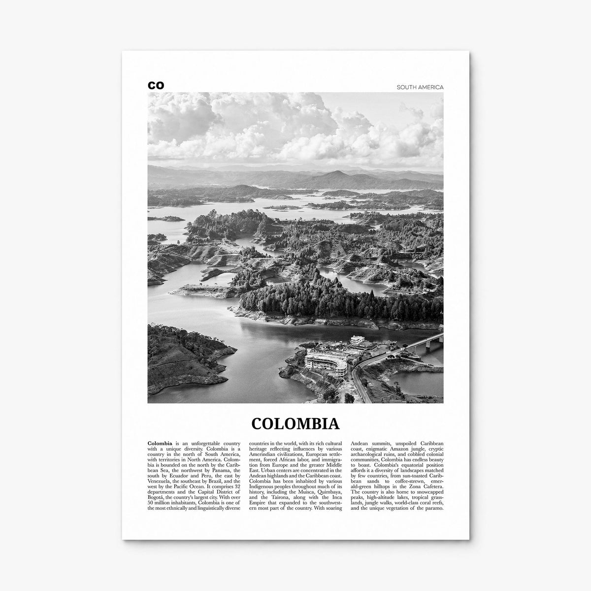 Colombia Newspaper No 1 Poster, print only (unframed)