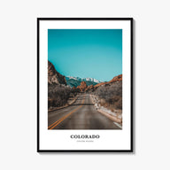 Colorado colorful classic poster of United States – vertical wall art, unframed print shown in interior mockup